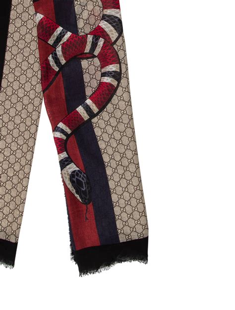 gucci vintage snakeskin scarf|authentic Gucci scarves.